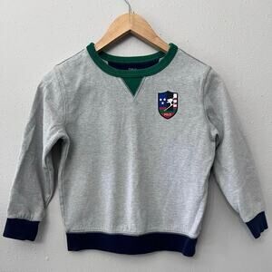 Polo Ralph Lauren Performance Shirt Boy’s Sz 7 Long Sleeved Ski Crest Preppy
